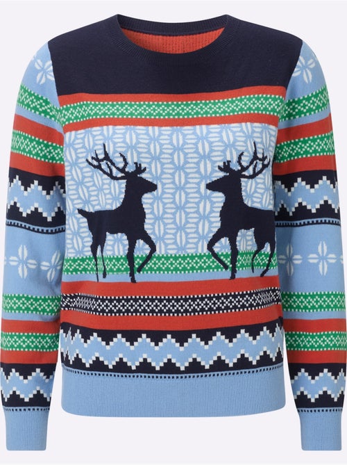Pull norvégien joli motif norvégien - taille standard - moda vilona - Kiabi