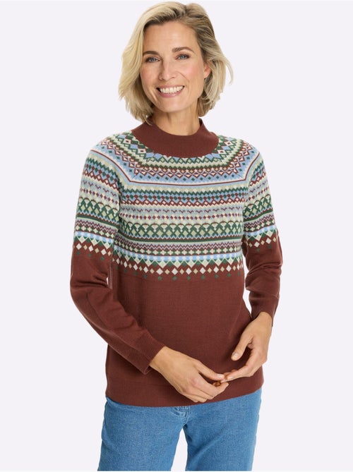 Pull norvégien manches raglan - taille standard - moda vilona - Kiabi Pull norvégien manches raglan - taille standard - moda vilona - Kiabi