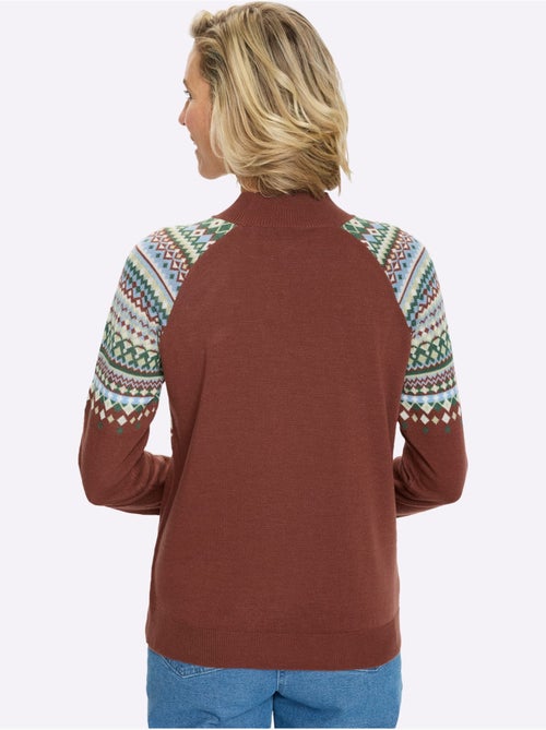 Pull norvégien manches raglan - taille standard - moda vilona - Kiabi Pull norvégien manches raglan - taille standard - moda vilona - Kiabi