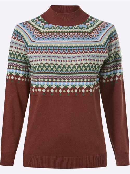 Pull norvégien manches raglan - taille standard - moda vilona - Kiabi Pull norvégien manches raglan - taille standard - moda vilona - Kiabi