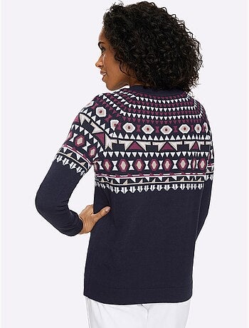 Pull norvégien manches raglan - taille standard - moda vilona