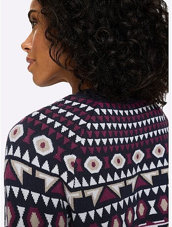 Pull norvégien manches raglan - taille standard - moda vilona