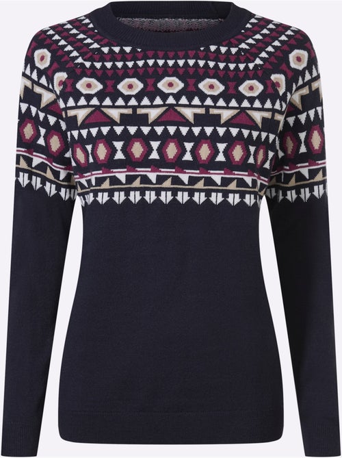 Pull Norvégien Manches Raglan - Taille Standard - Moda Vilona - Kiabi Pull Norvégien Manches Raglan - Taille Standard - Moda Vilona - Kiabi
