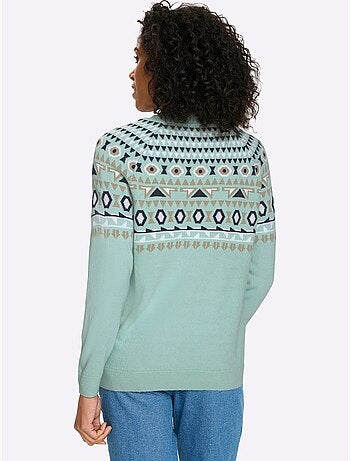 Pull Norvégien Manches Raglan - Taille Standard - Moda Vilona