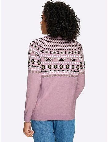 Pull Norvégien Manches Raglan - Taille Standard - Moda Vilona