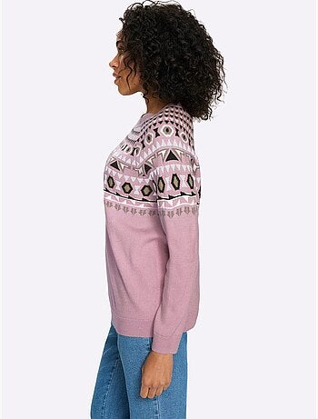 Pull Norvégien Manches Raglan - Taille Standard - Moda Vilona
