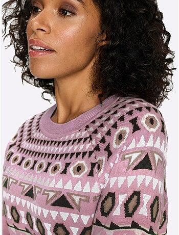 Pull Norvégien Manches Raglan - Taille Standard - Moda Vilona