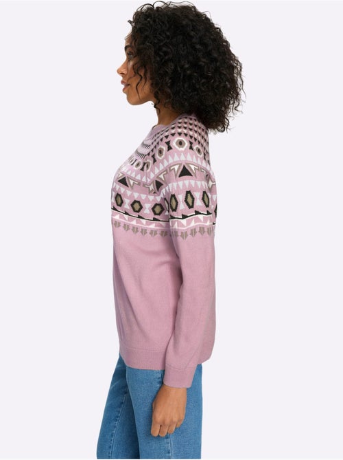 Pull Norvégien Manches Raglan - Taille Standard - Moda Vilona - Kiabi