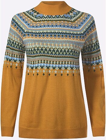 Pull norvégien manches raglan - taille standard - moda vilona