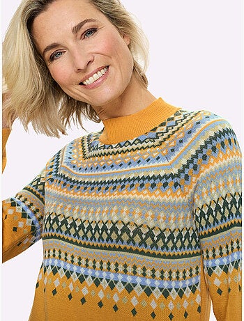 Pull norvégien manches raglan - taille standard - moda vilona