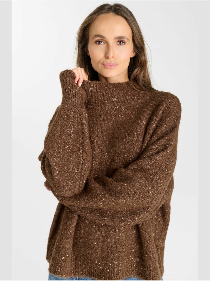 Pull nyx 'le temps des cerises' Marron - Kiabi