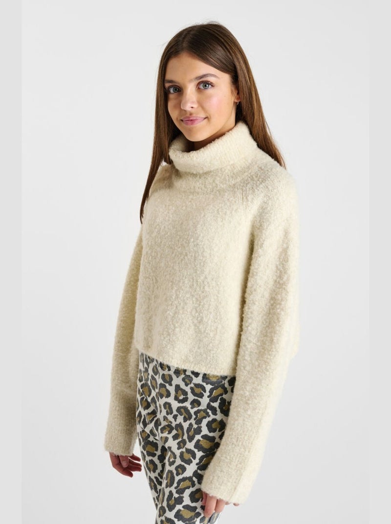 Pull ODRAGI 'Le Temps Des Cerises' Blanc - Kiabi