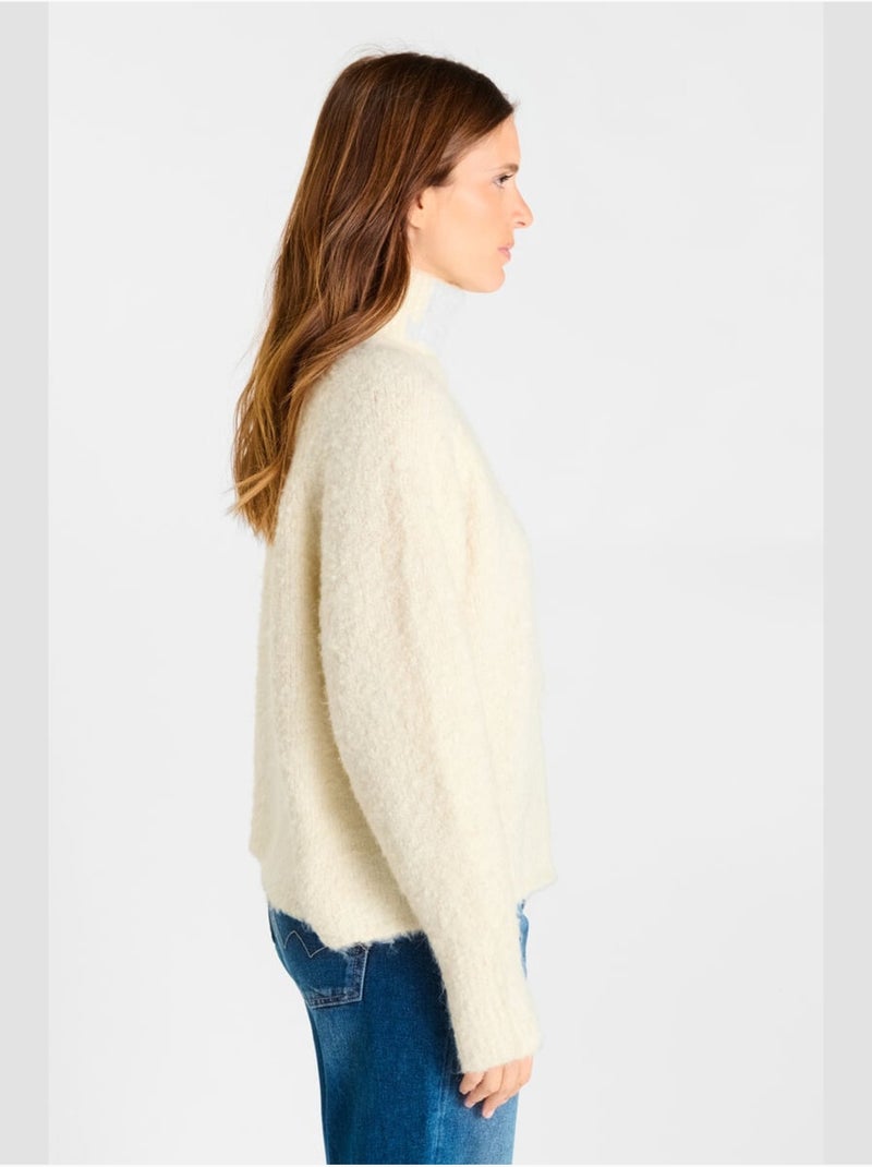 Pull ODRAGI 'Le Temps Des Cerises' Blanc - Kiabi