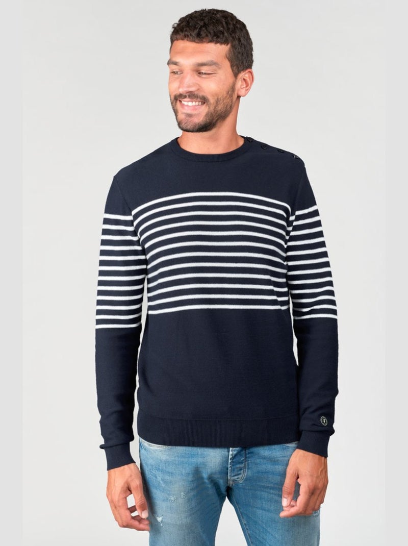 Pull ORAS 'Le Temps Des Cerises' Bleu - Kiabi