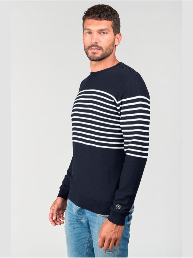 Pull oras 'le temps des cerises' Bleu - Kiabi