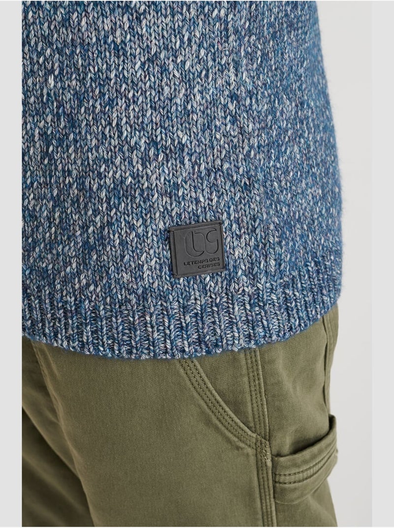 Pull OREGA 'Le Temps Des Cerises' Bleu - Kiabi