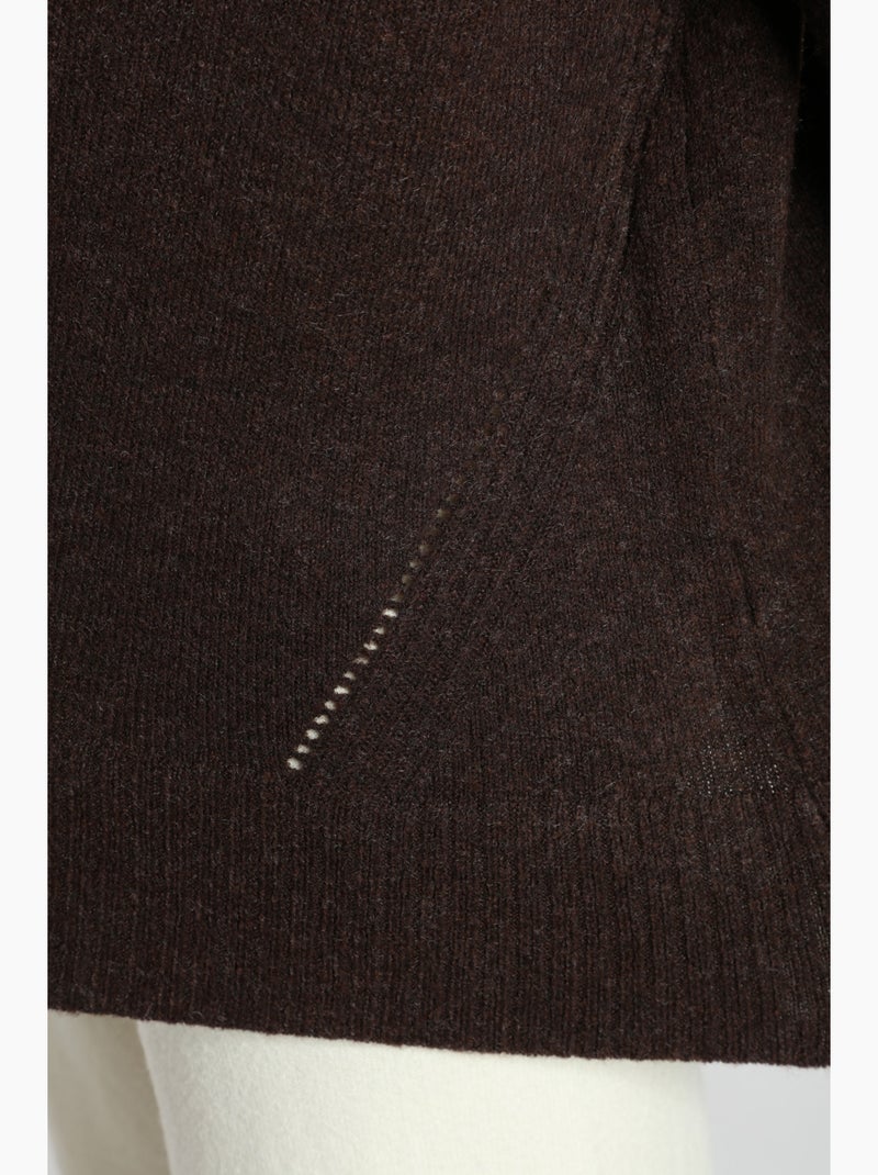 Pull Otto  | Gerard Pasquier Avec Col Cheminée | Gerard Pasquier Marron chocolat - Kiabi