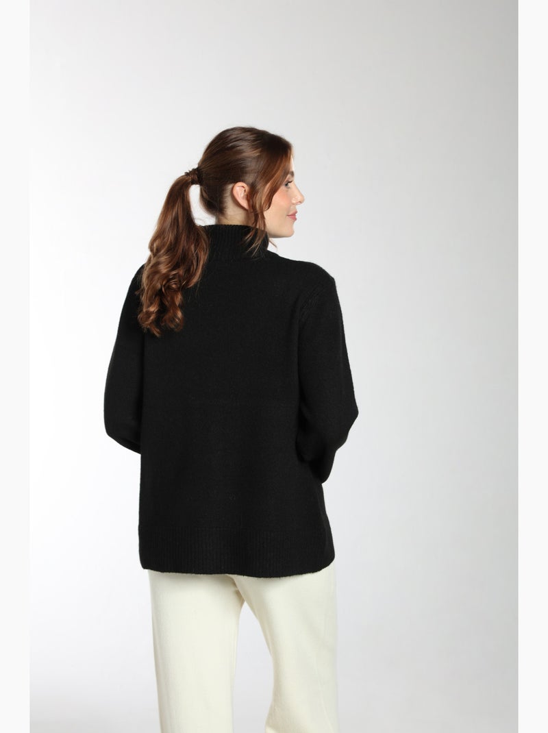 Pull Otto  | Gerard Pasquier Avec Col Cheminée | Gerard Pasquier Noir - Kiabi