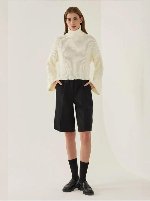 Pull oversize à col montant - Kiabi