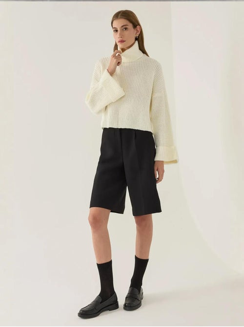 Pull oversize à col montant - Kiabi