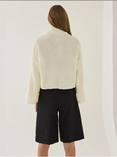 Pull oversize à col montant - Kiabi