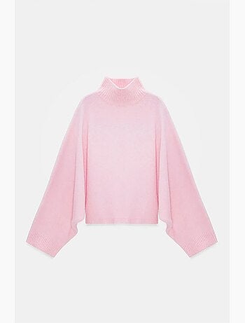 Pull oversize à col roulé côtelé dilvin