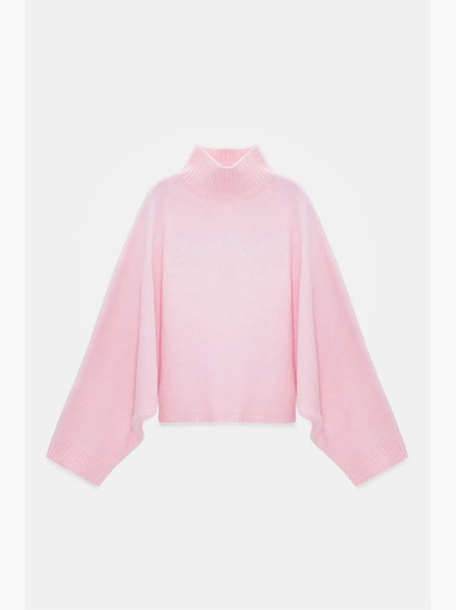 Pull oversize à col roulé côtelé dilvin - Kiabi