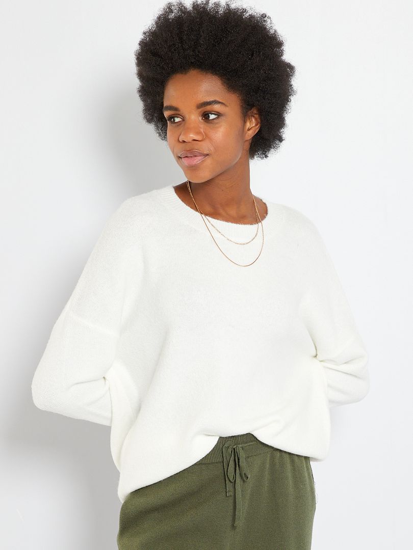 Pull oversize col rond