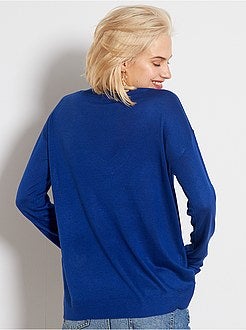 Pull oversize col V - Kiabi