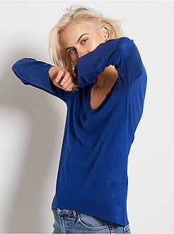 Pull oversize col V - Kiabi