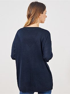 Pull oversize col V - Kiabi