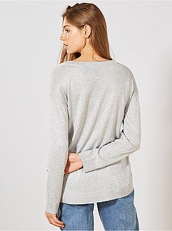 Pull oversize col V - Kiabi