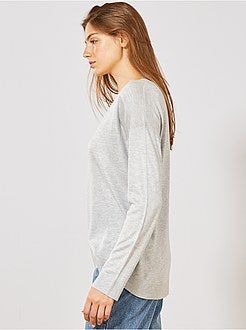 Pull oversize col V - Kiabi