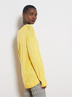 Pull oversize col V - Kiabi