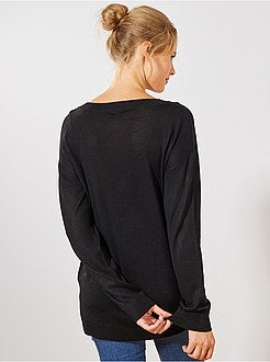 Pull oversize col V - Kiabi