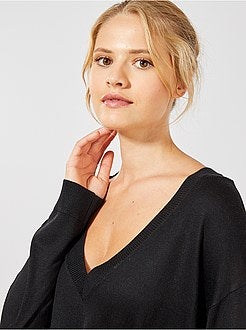 Pull oversize col V - Kiabi