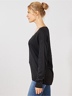 Pull oversize col V - Kiabi