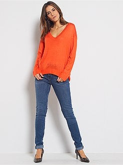 Pull oversize col V - Kiabi