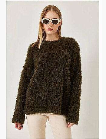 Pull oversize duveteux lucci