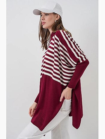 Pull oversize en acrylique à col rond bdart