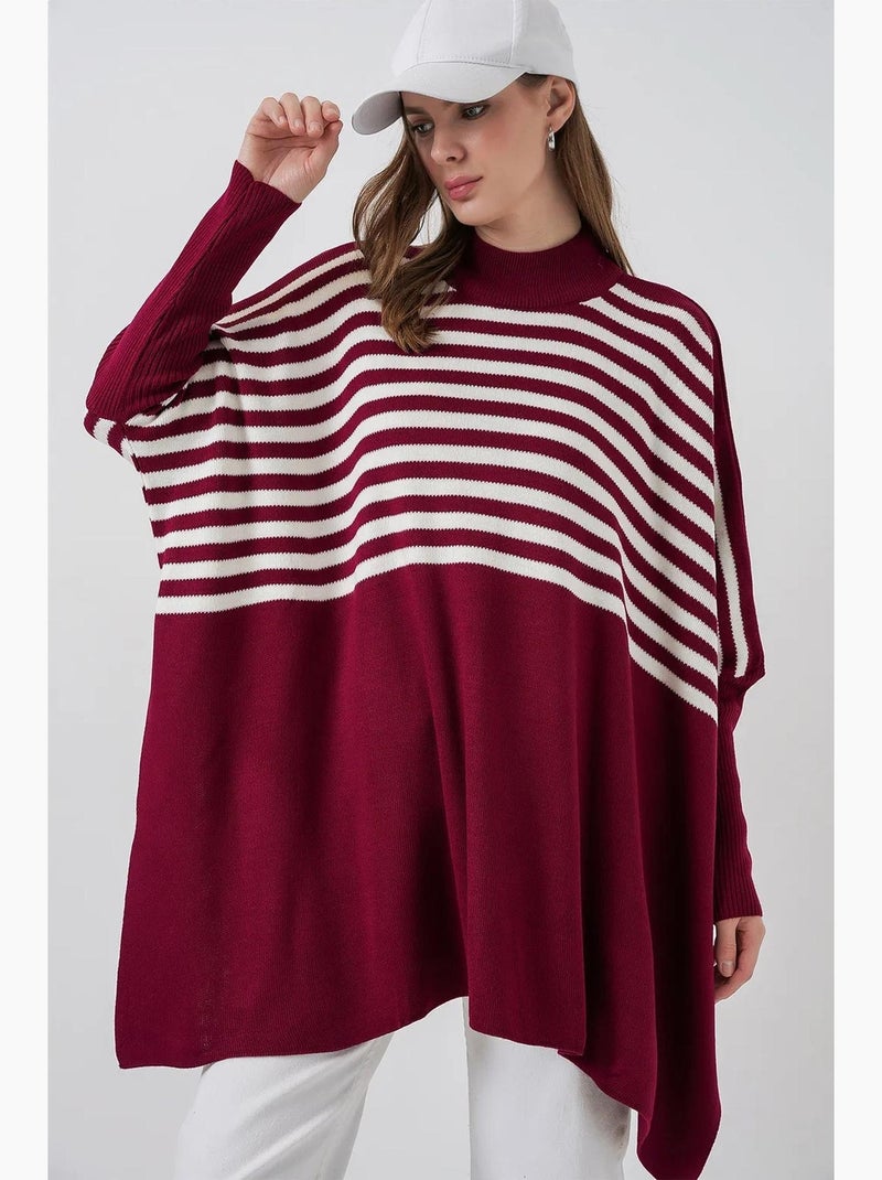 Pull oversize en acrylique à col rond bdart Bordeaux - Kiabi