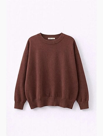 Pull oversize en maille côtelée mixray