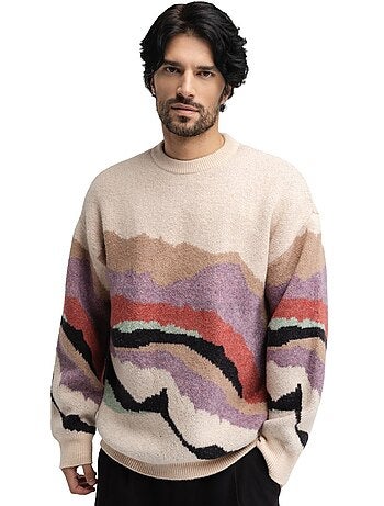 Pull oversize en maille homme homme burano transformation