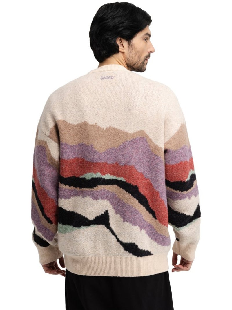 Pull oversize en maille homme homme burano transformation Multicolore - Kiabi