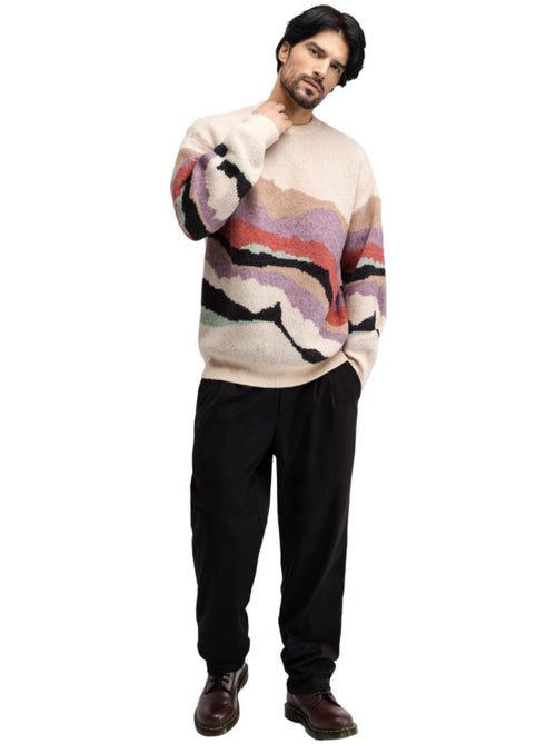Pull oversize en maille homme homme burano transformation - Kiabi