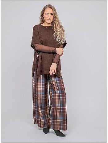 Pull oversize manches courtes grosse maille kireve