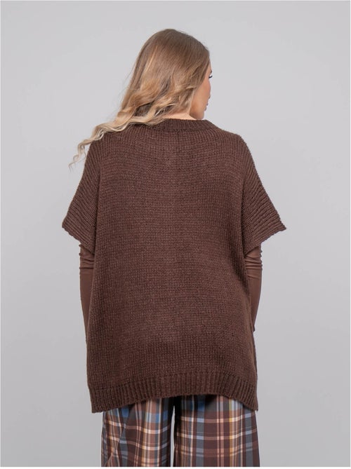 Pull oversize manches courtes grosse maille kireve - Kiabi Pull oversize manches courtes grosse maille kireve - Kiabi