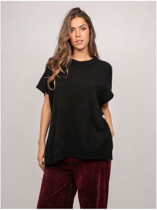 Pull oversize manches courtes grosse maille kireve - Kiabi Pull oversize manches courtes grosse maille kireve - Kiabi