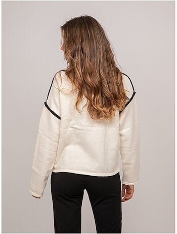 Pull oversize message brodé "lucky me" kevisse