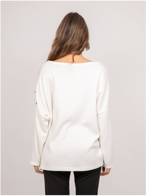 Pull oversize motif léopard kenora - Kiabi Pull oversize motif léopard kenora - Kiabi